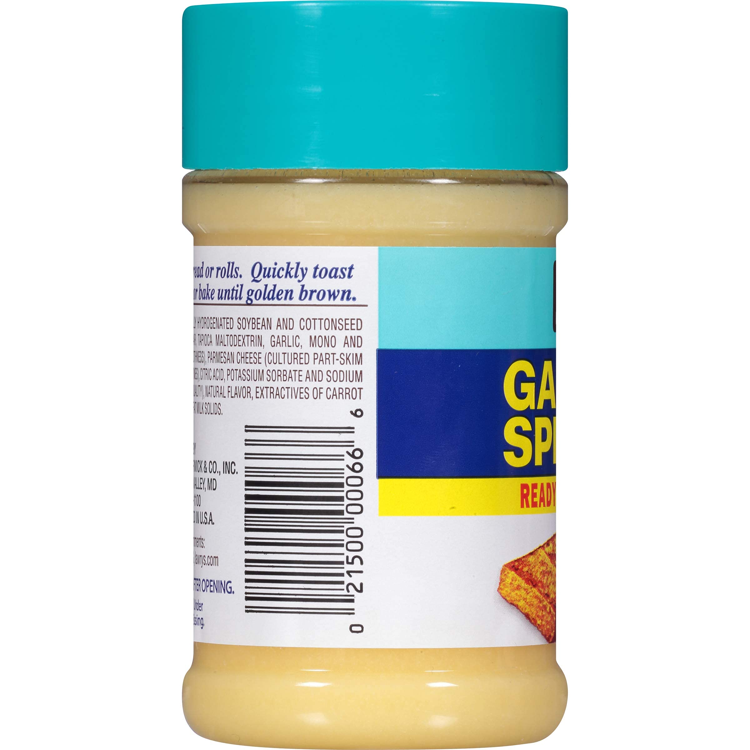 Lawry's Garlic Spread six-pack display shows value and convenient meals.
