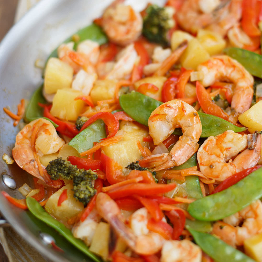 Close-up of Lawry's Hawaiian Marinade ingredients and natural flavors.