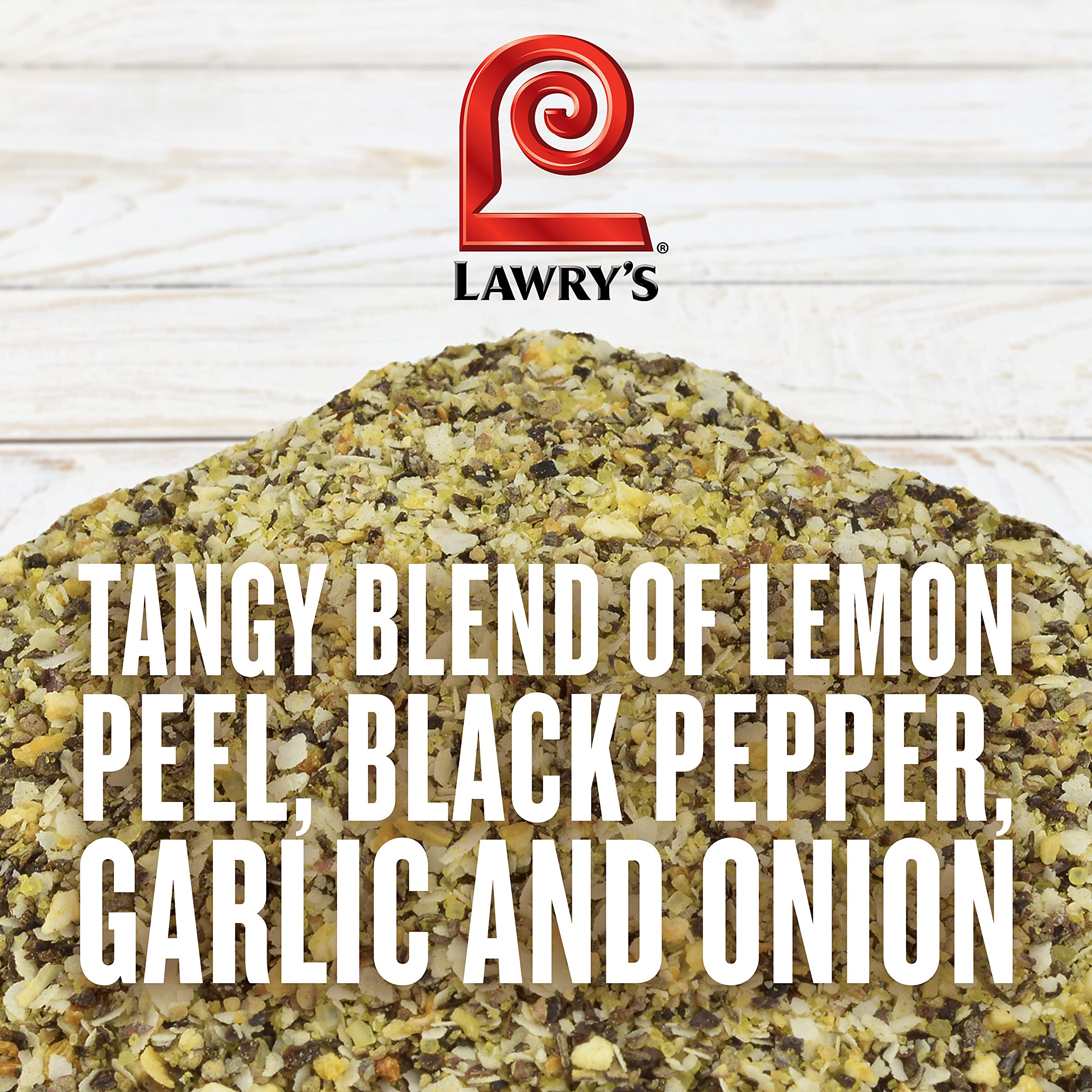 Butter with Lawry's Lemon Pepper drizzled over shellfish for citrusy glaze
