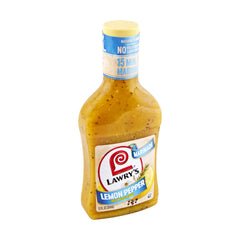 Lawry's Lemon Pepper Marinade bottle for citrusy chicken flavor