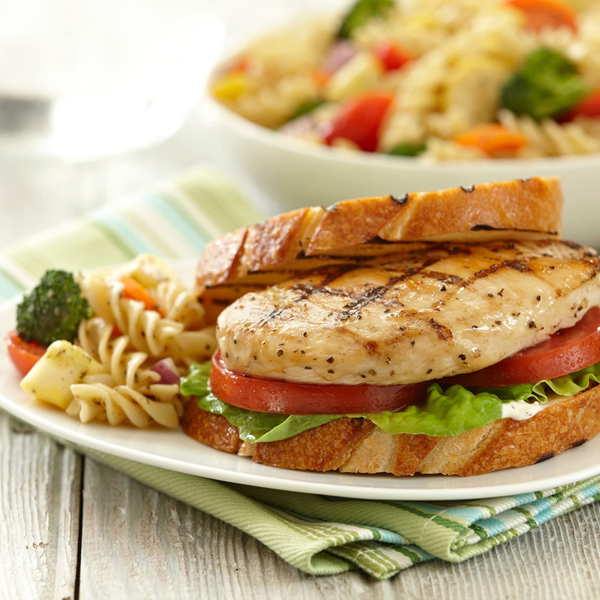Grilled chicken enhanced by Lawry's Lemon Pepper Marinade