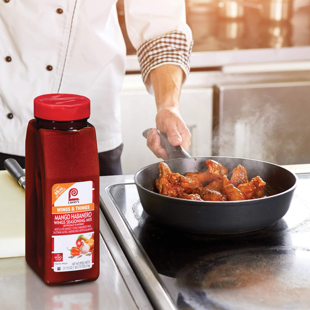 Lawry's Mango Habanero Wings Seasoning brightens tortilla soup notes.