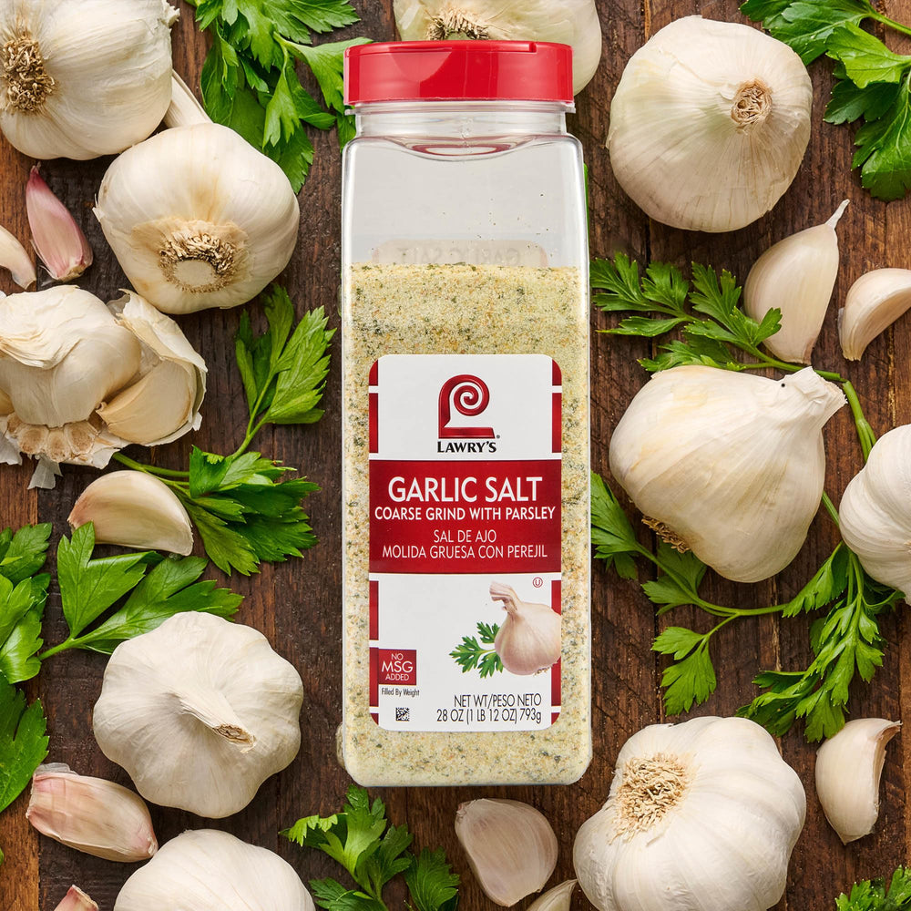 Lawry's marination ready garlic salt speeds flavor setup