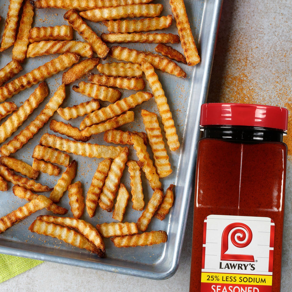 Lawry's product used on salads for balanced, bright seasoning