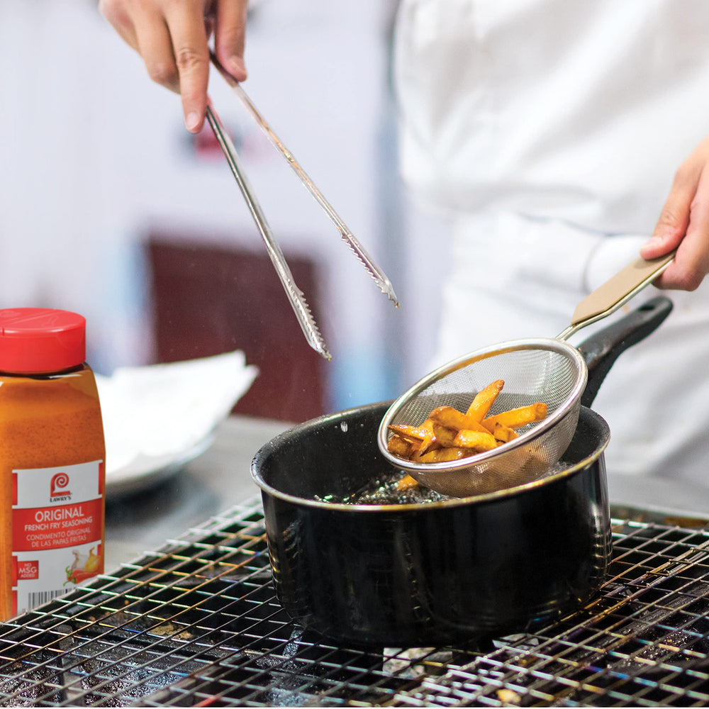 Golden fries coated with Lawry's seasoning for a restaurant-style crunch.