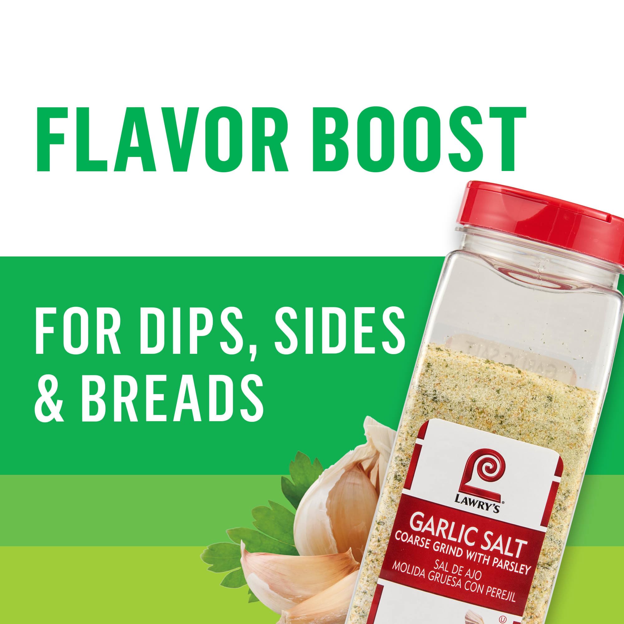 Lawry's pasta and vegetables seasoning for a bright finish