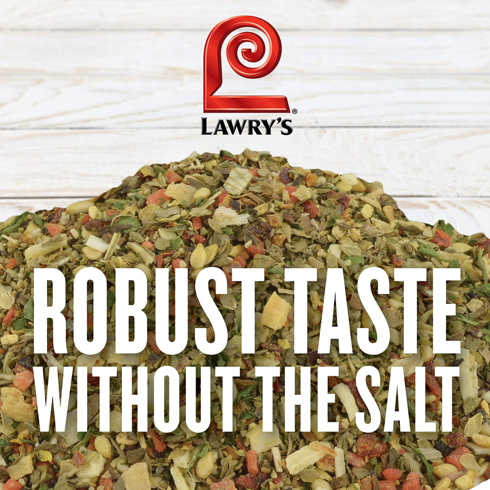 Lawry's Salt-Free 17 Seasoning 20 oz container ready for professional use