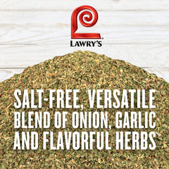 Lawry's Salt Free All Purpose Blend dusted on roasted meat signals savory, low-sodium taste.