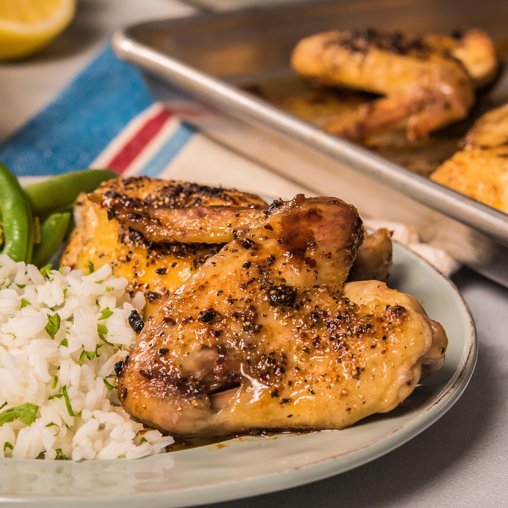 Lawry's Seasoned Pepper: kitchen countertop scene for everyday seasoning.