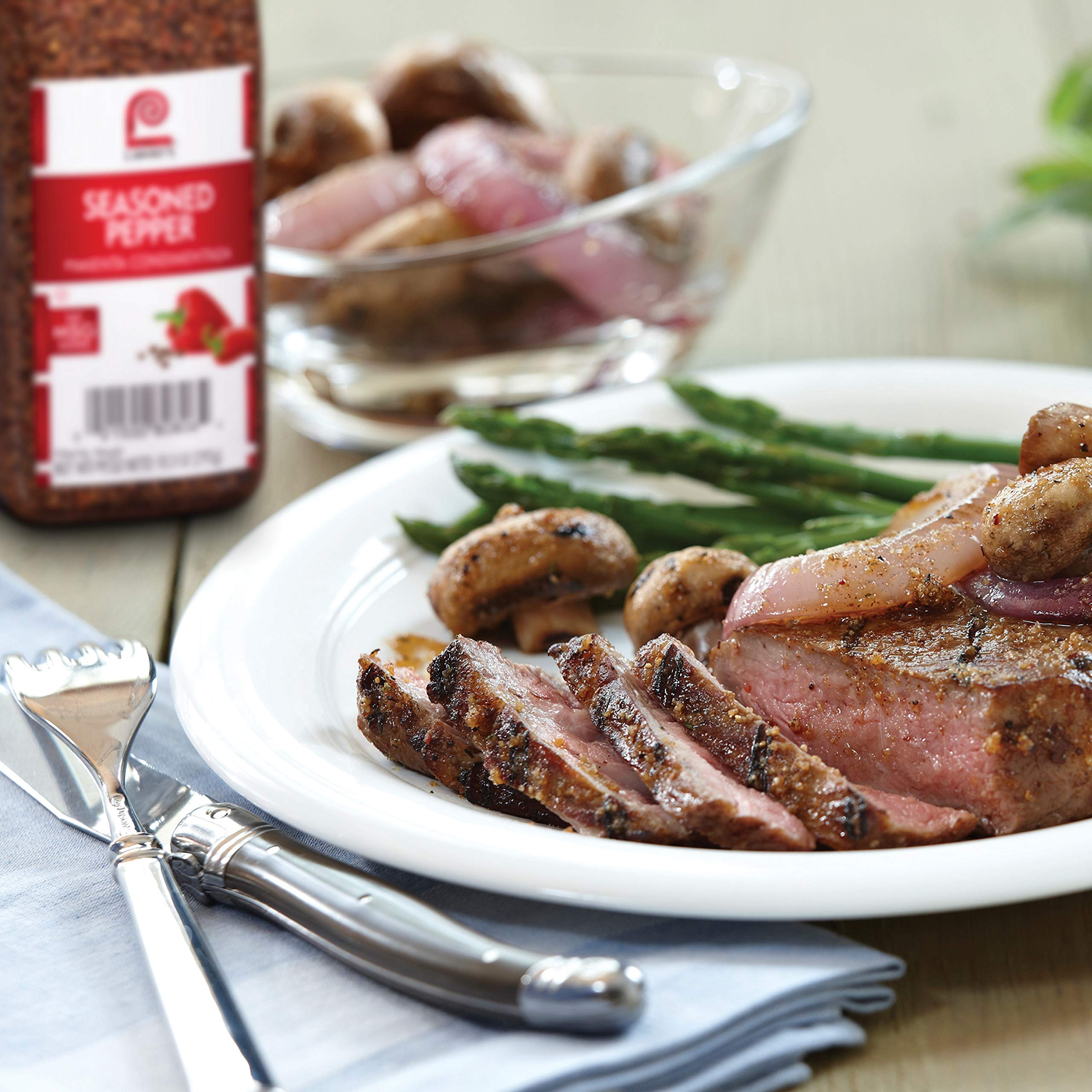 Lawry's Seasoned Pepper enhances roasted vegetables with paprika and bell pepper notes