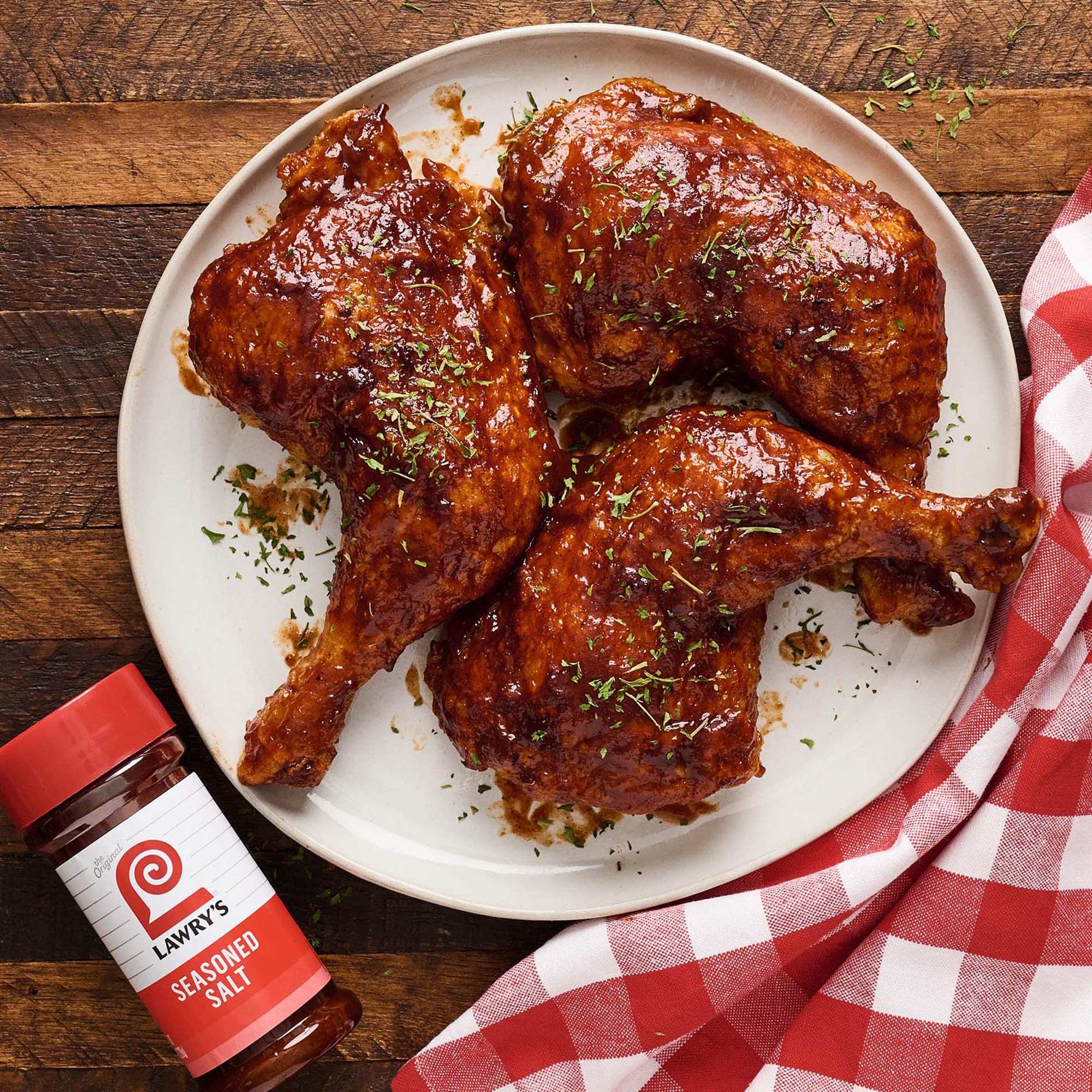 Lawry's Seasoned Salt on roasted potatoes delivers a comforting finish
