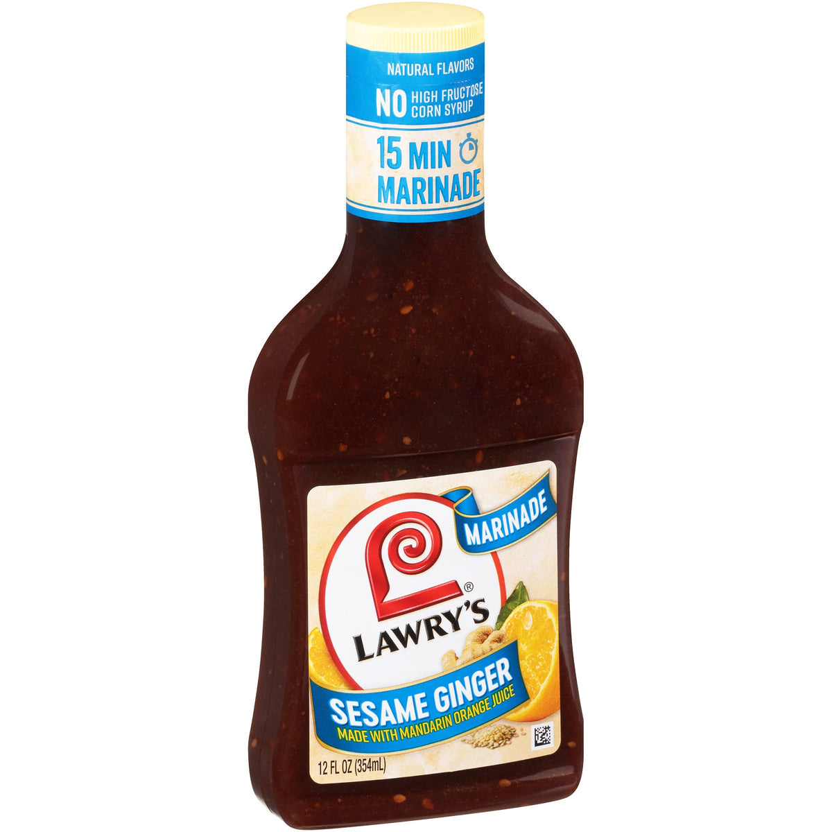 Lawry's Sesame Ginger bottle pouring for quick weeknight flavor.