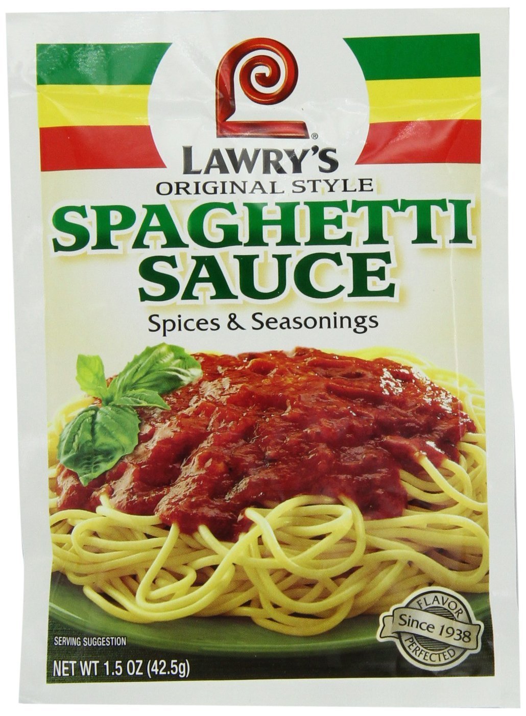 Lawry's Original Style spice packets for quick, flavorful spaghetti sauce.