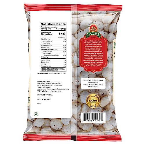 Laxmi Ful Phool Makhana loose puffed lotus seeds ready for snacking and recipes