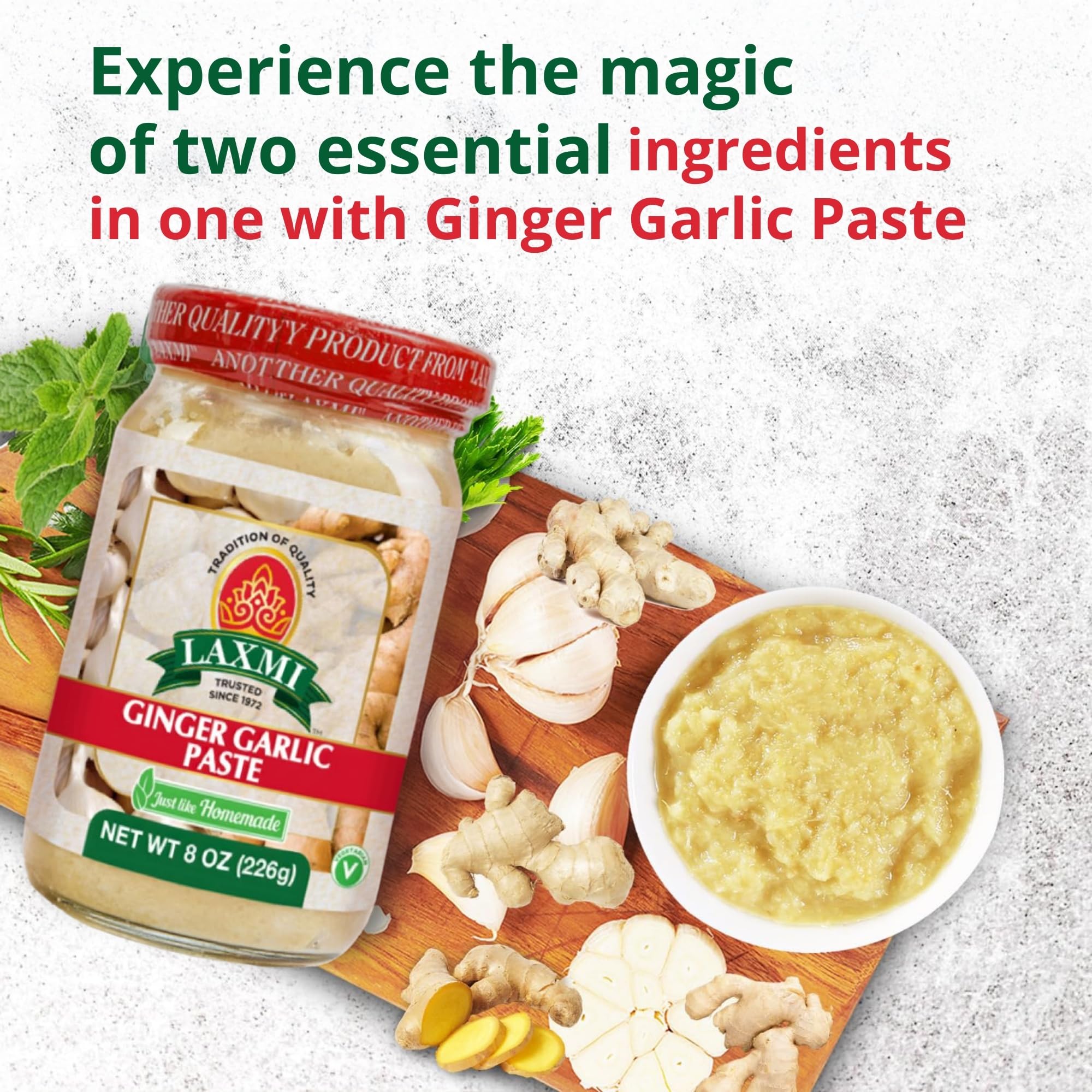 Laxmi Ginger Garlic Paste plated dish showing restaurant-style flavor at home