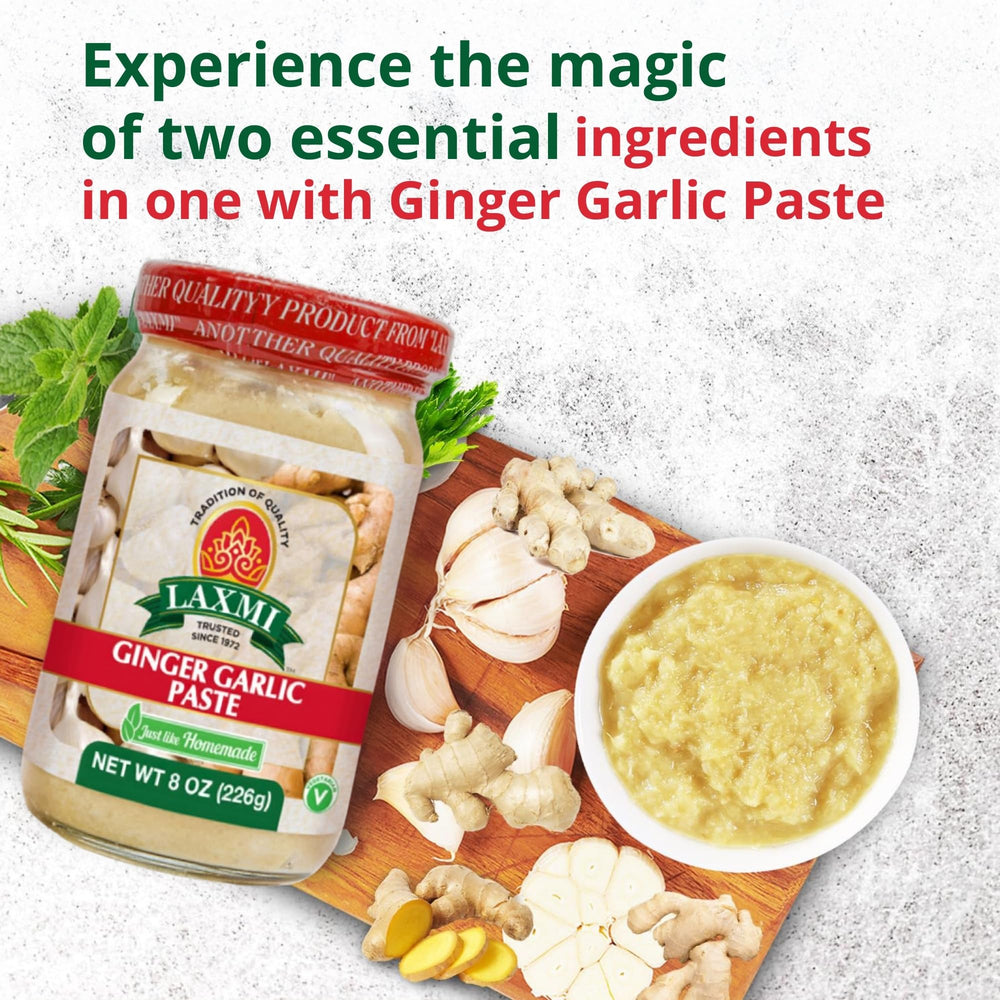 Laxmi Ginger Garlic Paste plated dish showing restaurant-style flavor at home