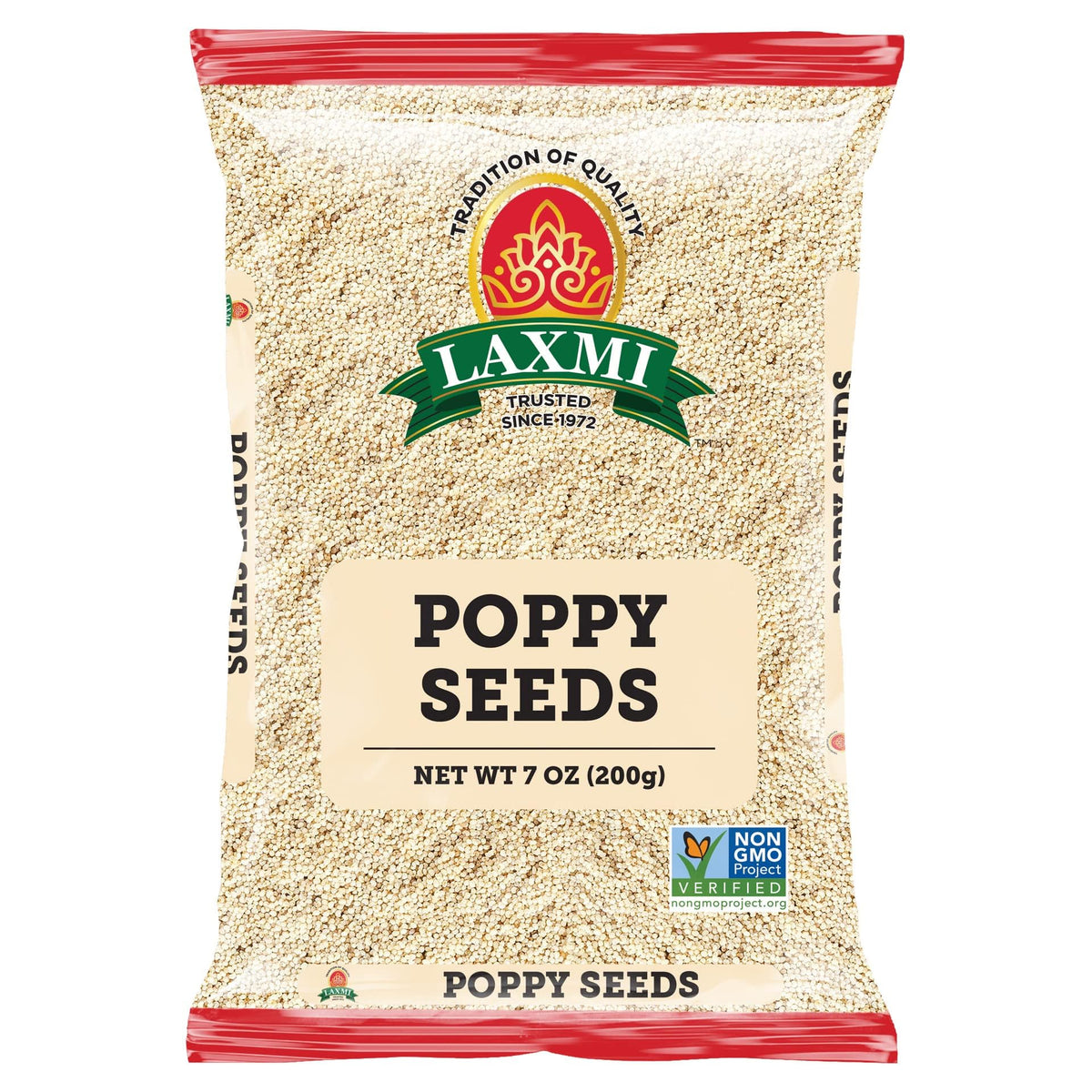 Laxmi poppy seeds 200g packaging, ideal pantry staple for versatile cooking