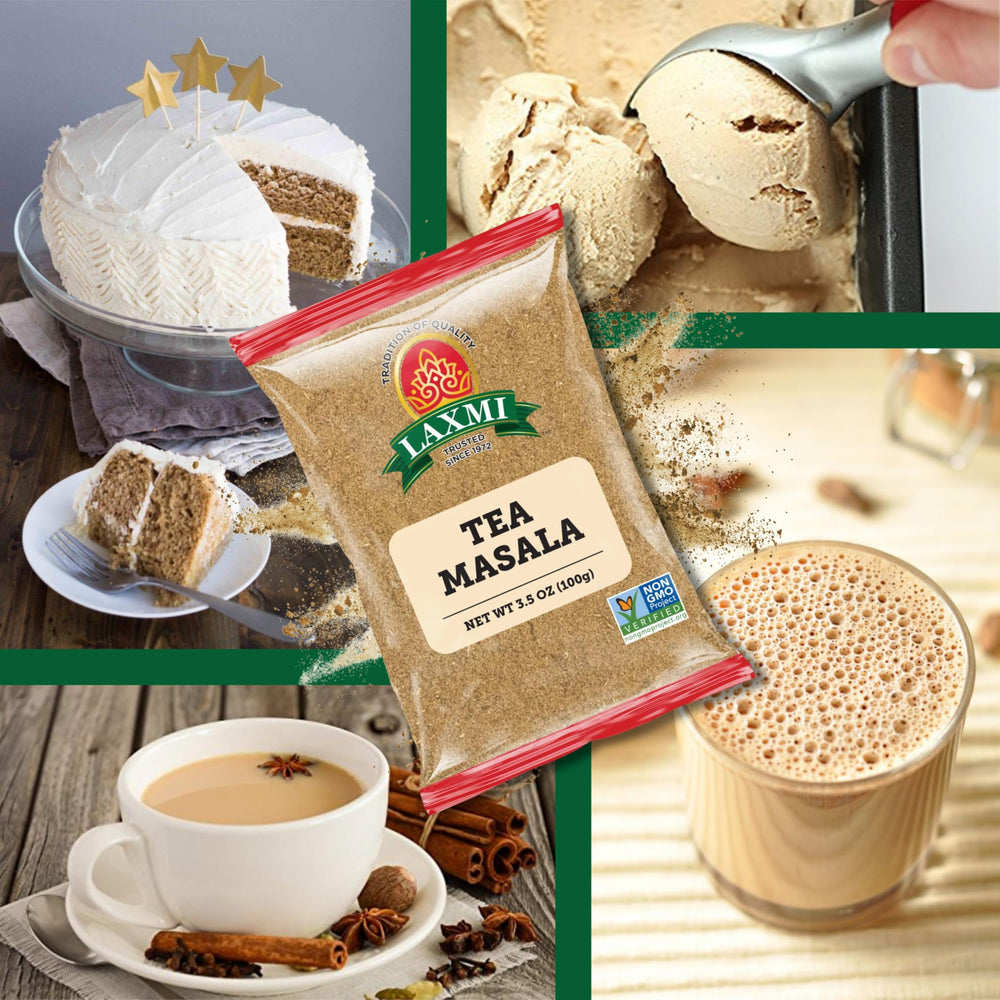 LAXMI Natural Tea Masala dessert-baking usage shot for flavorful treats.