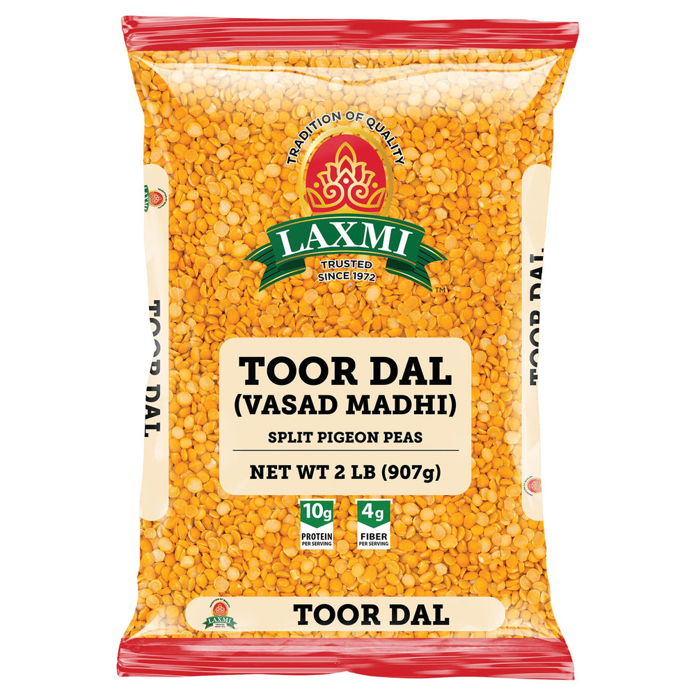 Laxmi Toor Dal bag front: bright yellow split peas ideal for dal curries
