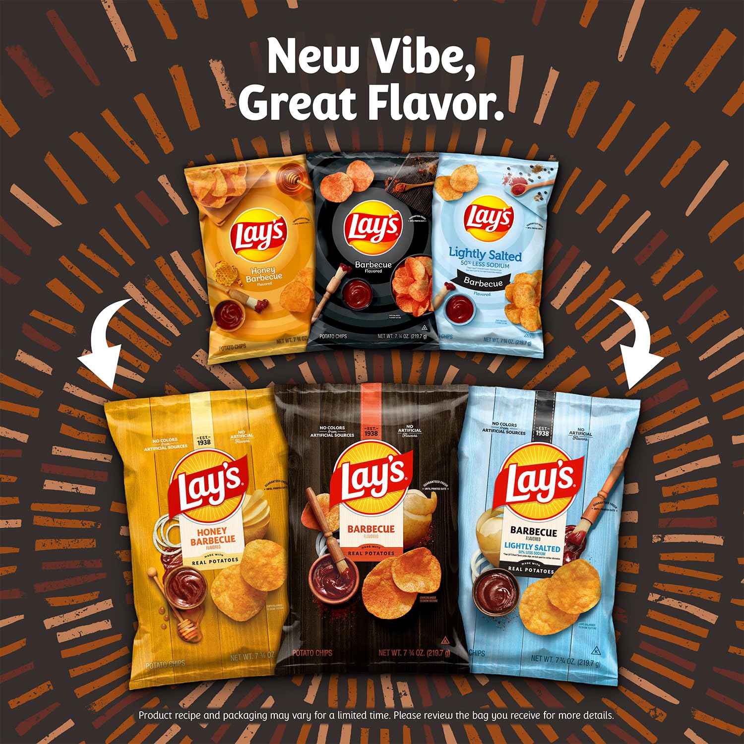 Lay's barbecue crisps, savory bites for lunch or snack time