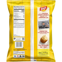 Lay's Classic chips bag back, shows simple ingredients for clean snacking