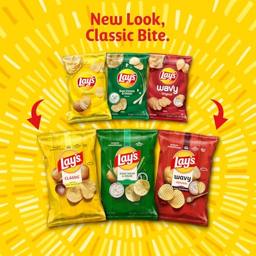 Lay's Classic chips with crisp, golden texture