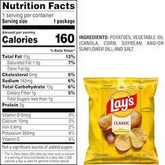 Lay's Classic potato chips crispy bite close-up