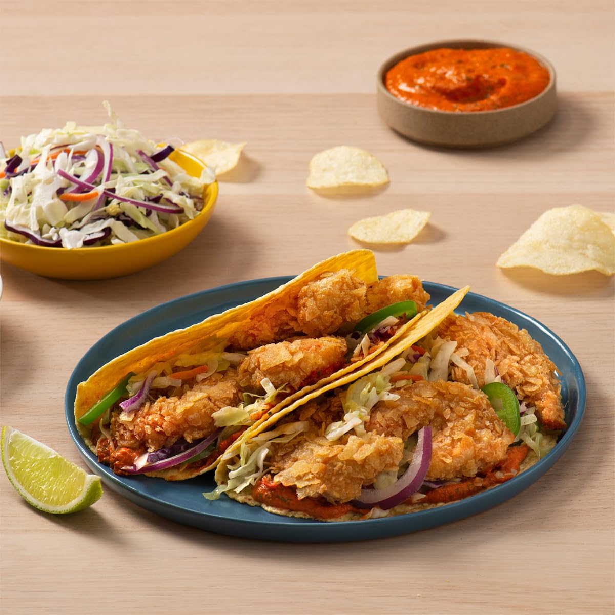 Lay's chips served on a plate, great for movie night snacking