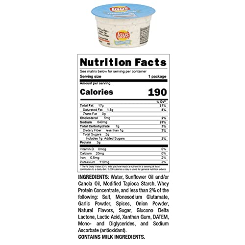 Lay's Creamy Ranch Dip closeup showing smooth texture and creamy finish.
