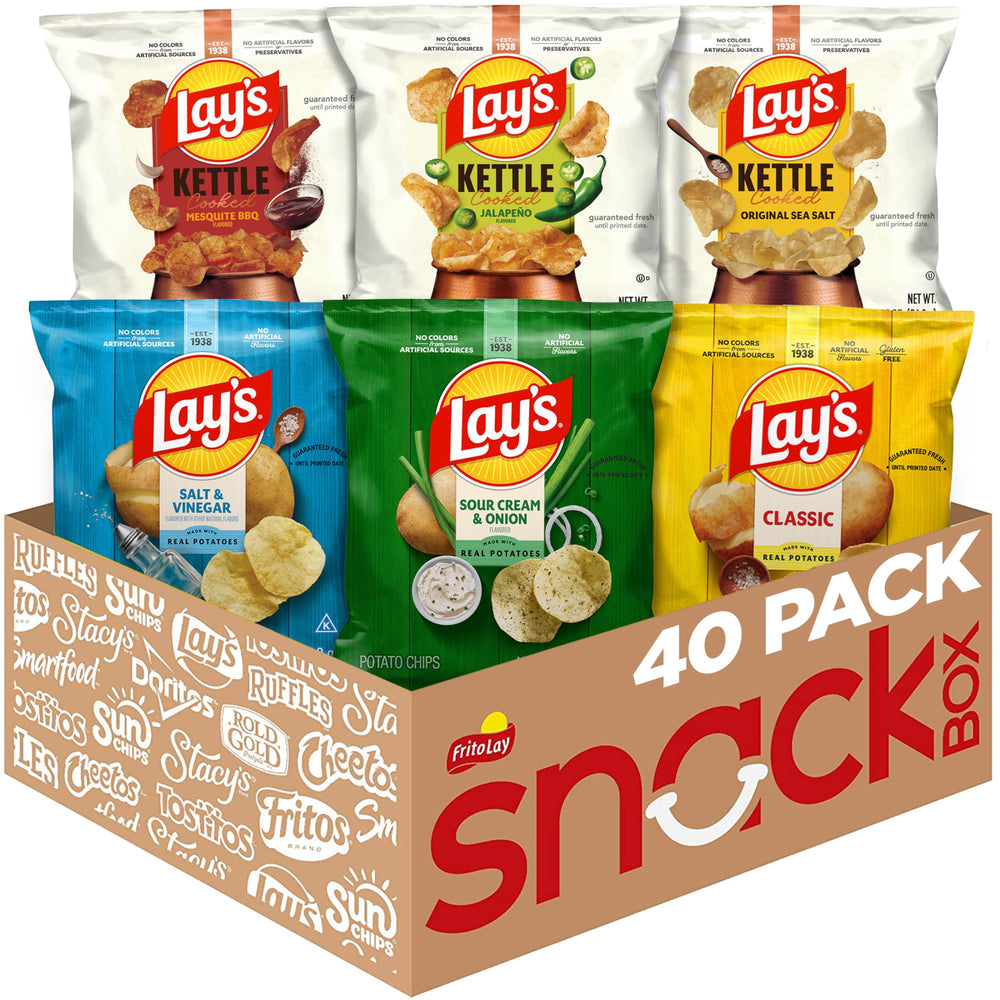 Lay's regular classic chips in a family bag for casual snacking and sharing.