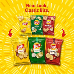 Lay's regular sour cream and onion chips in a large bag for game night or gatherings.