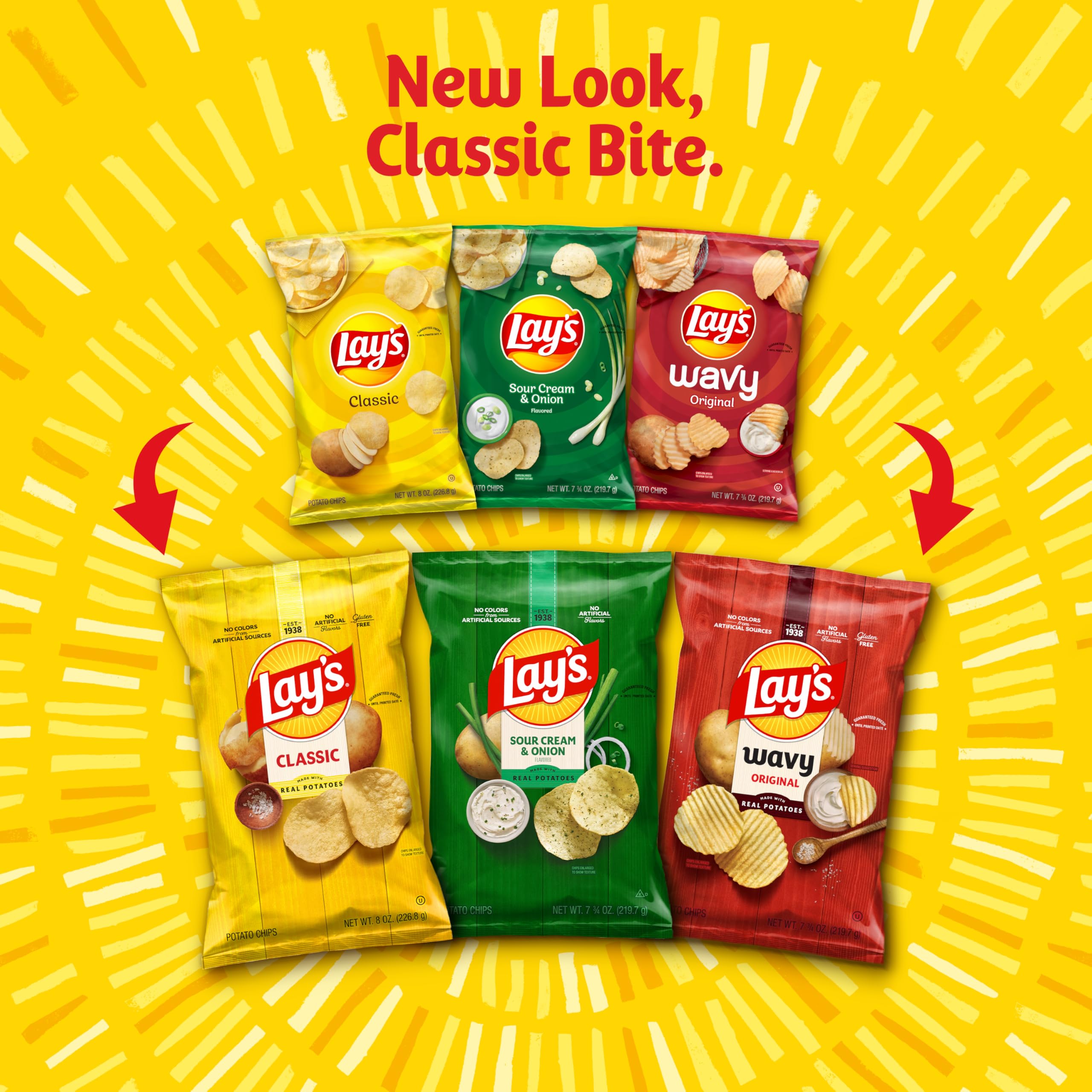 Lay's Classic potato chips bag offers timeless taste for lunchboxes