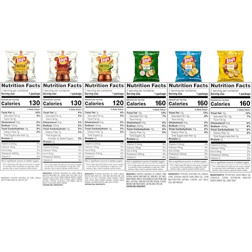 Lay's variety pack colorful bag assortment for easy flavor sampling.