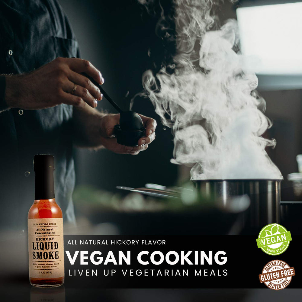 Lazy Kettle Liquid Smoke fish cheese flavor adds subtle smoke and depth.