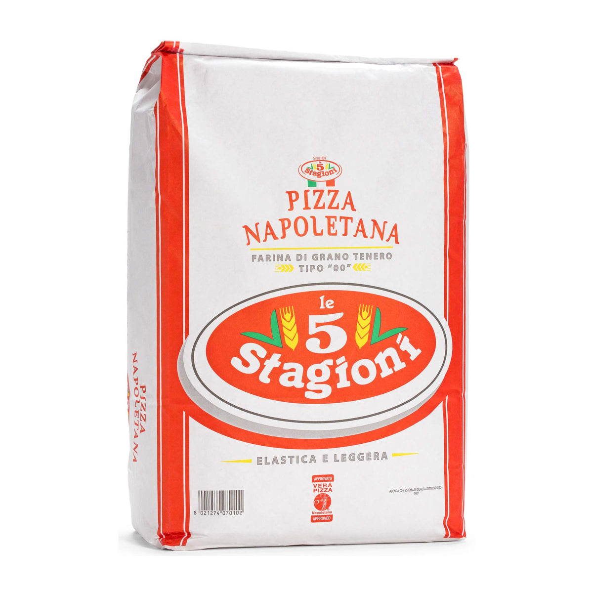 LE 5 STAGIONI Pizza Napoletana 00 flour bag; ideal for authentic Neapolitan dough.