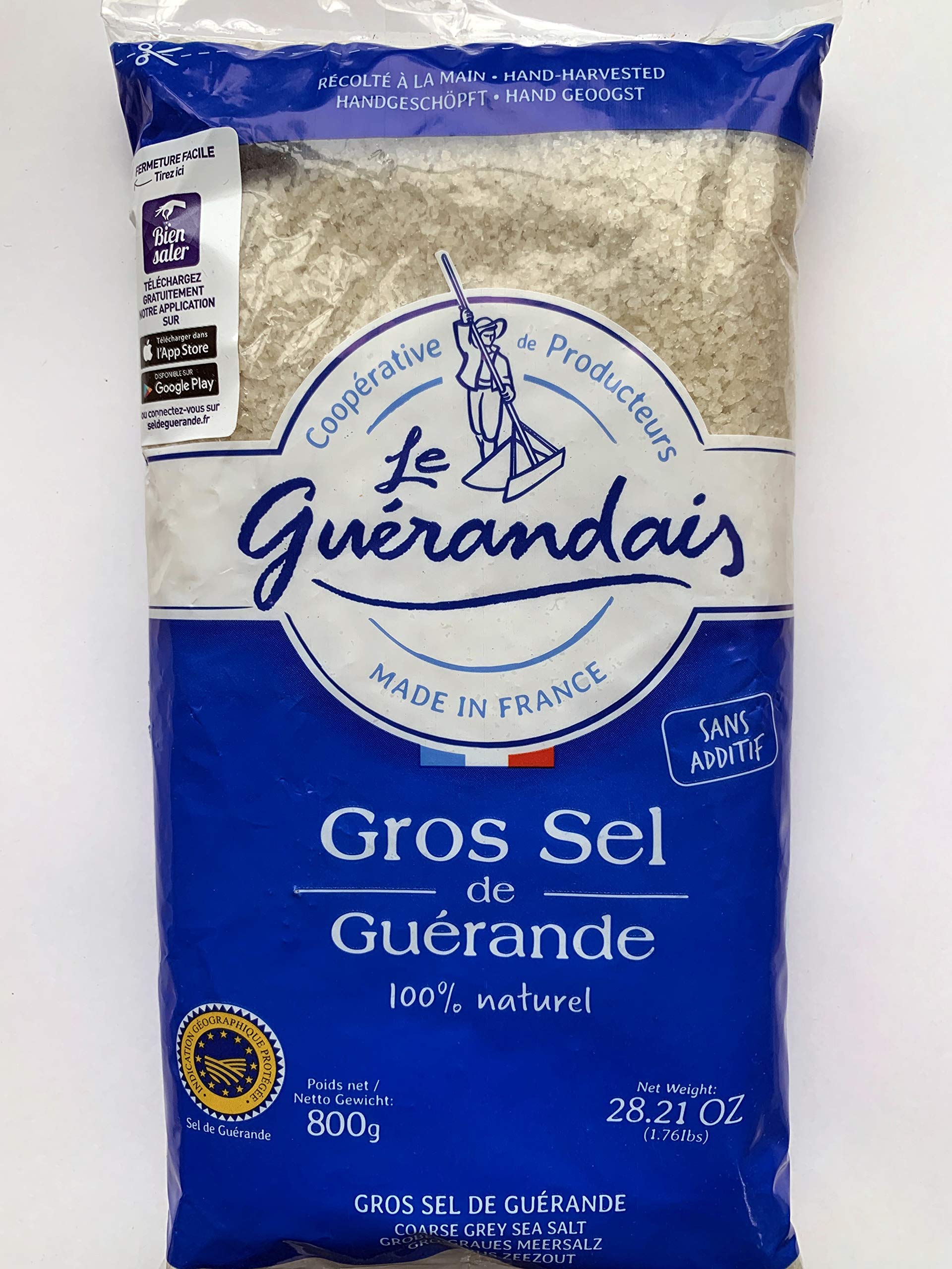 Le Guerandais Coarse Sea Salt crystals for seasoning and finishing dishes