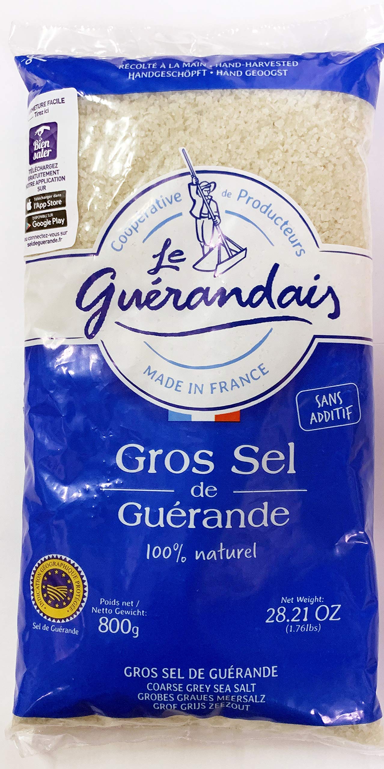 LE GUÉRANDAIS coarse sea salt bag, ideal for finishing dishes and brining.