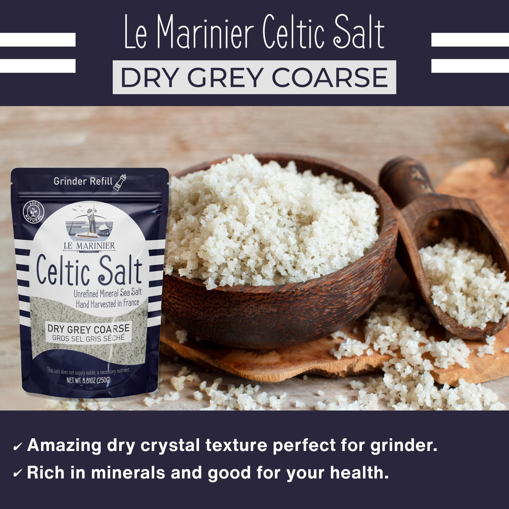 Le Marinier finishing salt on a prepared dish adds subtle crunch.