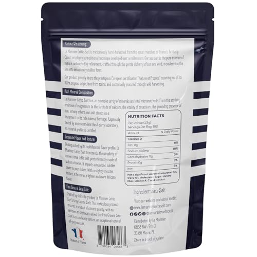 Le Marinier fine-ground salt granules ideal for precise seasoning