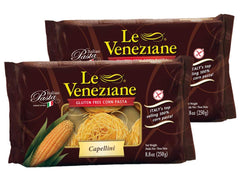Le Veneziane gluten-free capellini pasta pack for quick, light meals