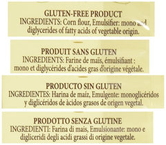 Le Veneziane Fettucee no-dyes label emphasizes clean, dye-free gluten-free product.