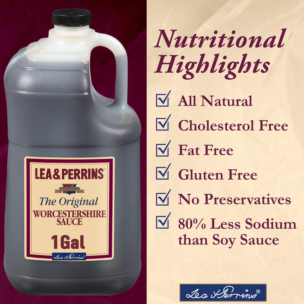 Gallon packaging keeps pantry stocked for bulk cooking and large-family meals.