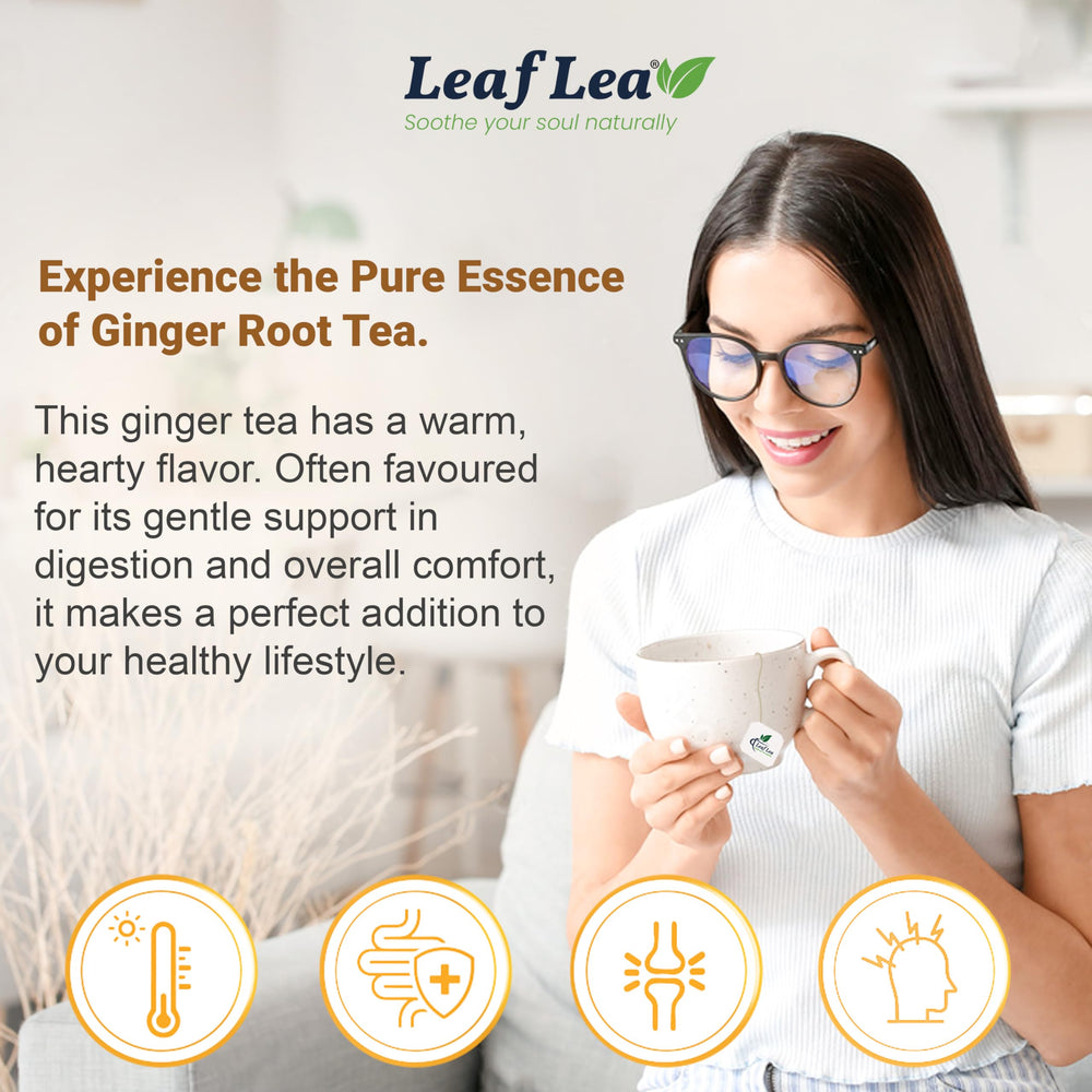 Individually wrapped LeafLea tea bags preserve freshness and flavor