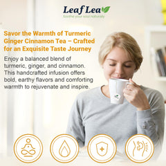 LeafLea caffeine-free herbal tea for a relaxing ritual.