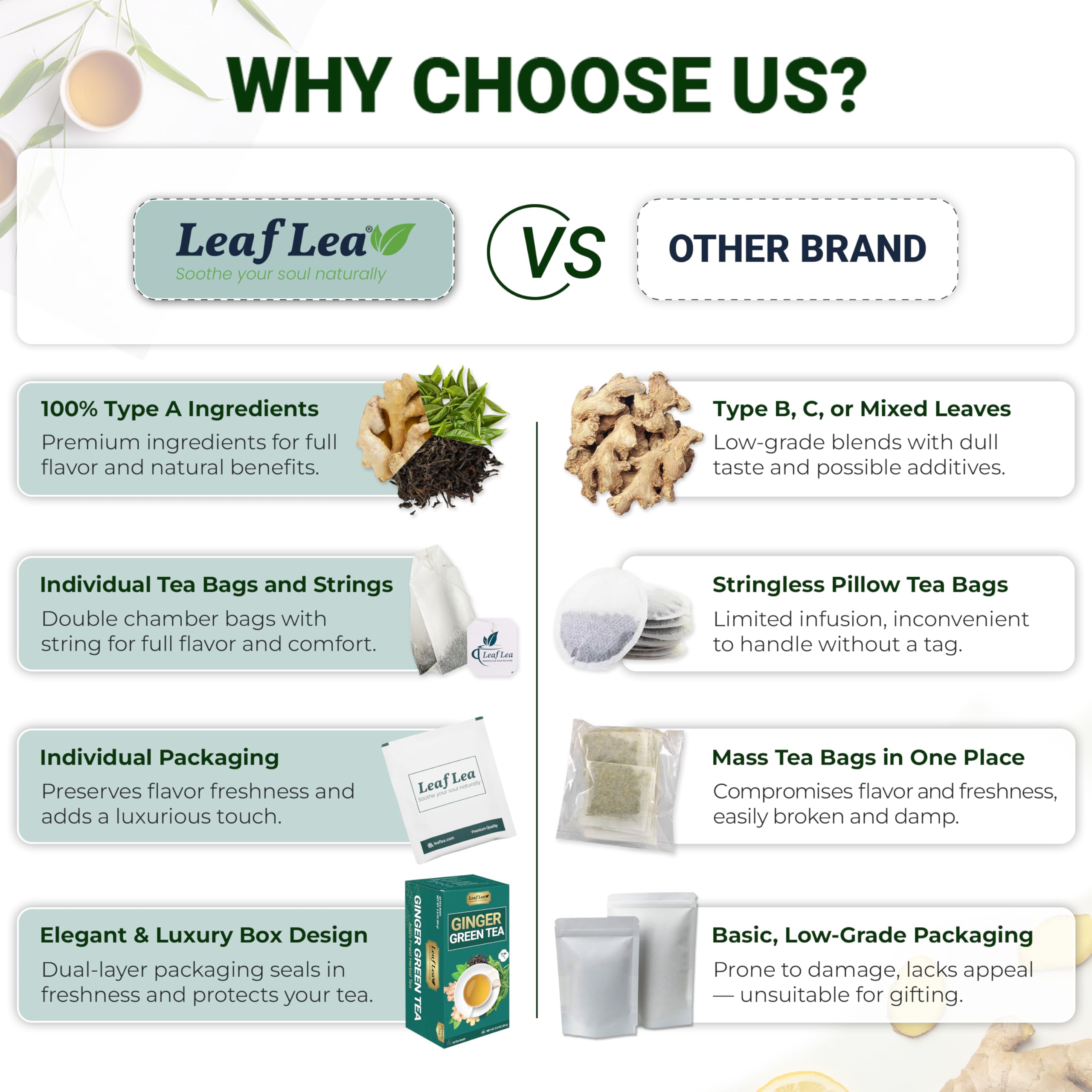 LeafLea eco-friendly tea filters keep cups clean