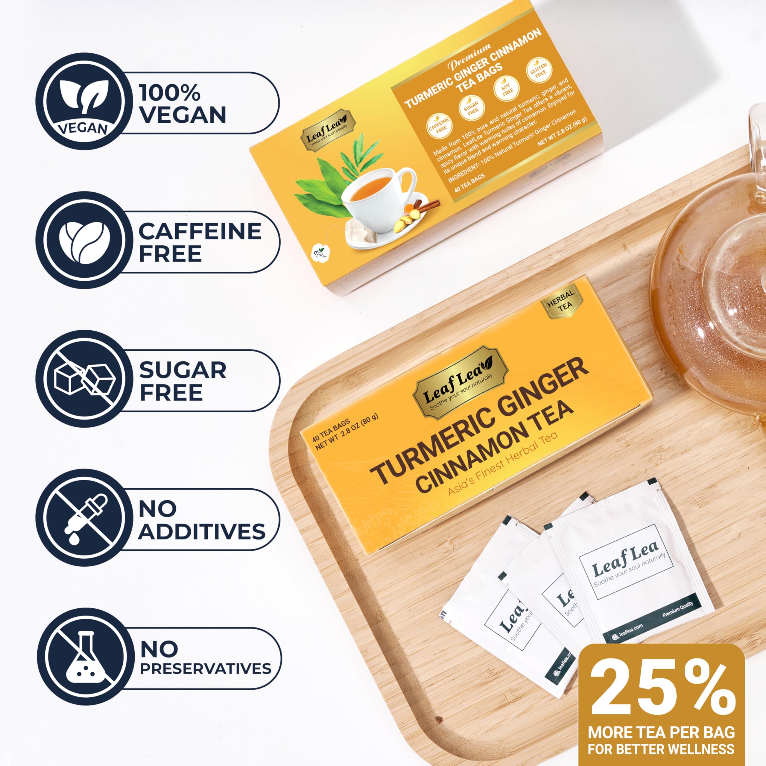 LeafLea handcrafted tea bags reflect careful sourcing and quality.