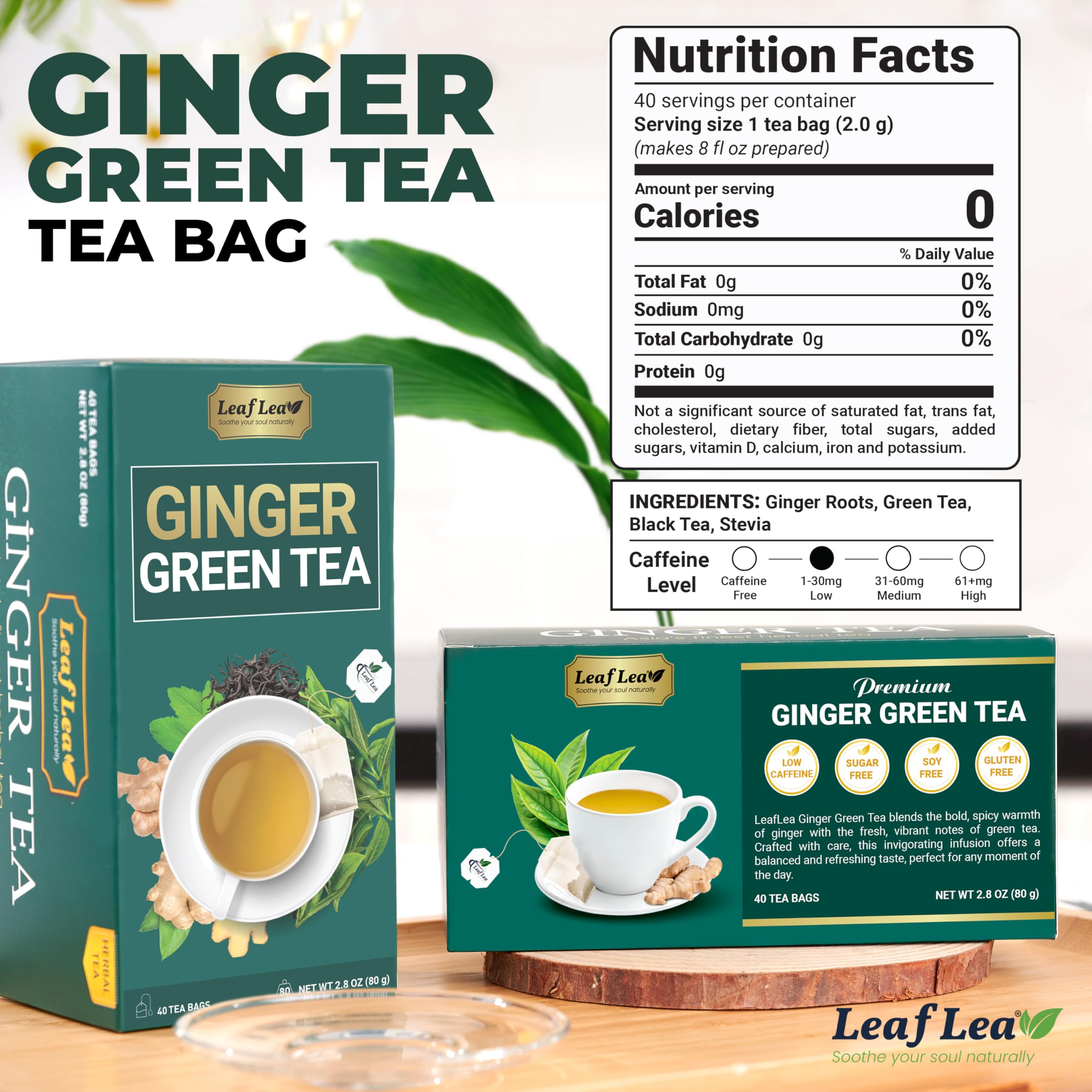 LeafLea tea bags individually wrapped to preserve freshness on the go