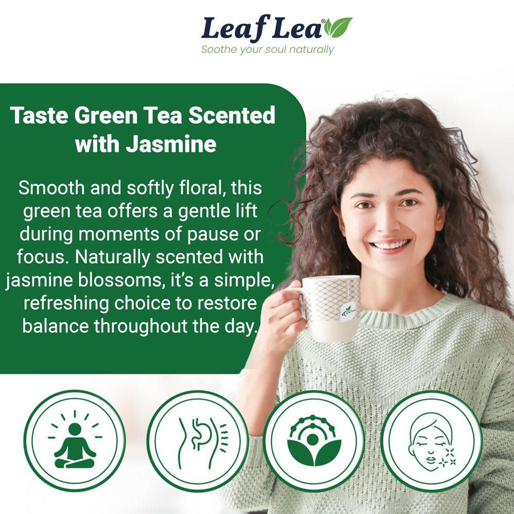 LeafLea tea box keeping jasmine aroma tidy and ready to enjoy