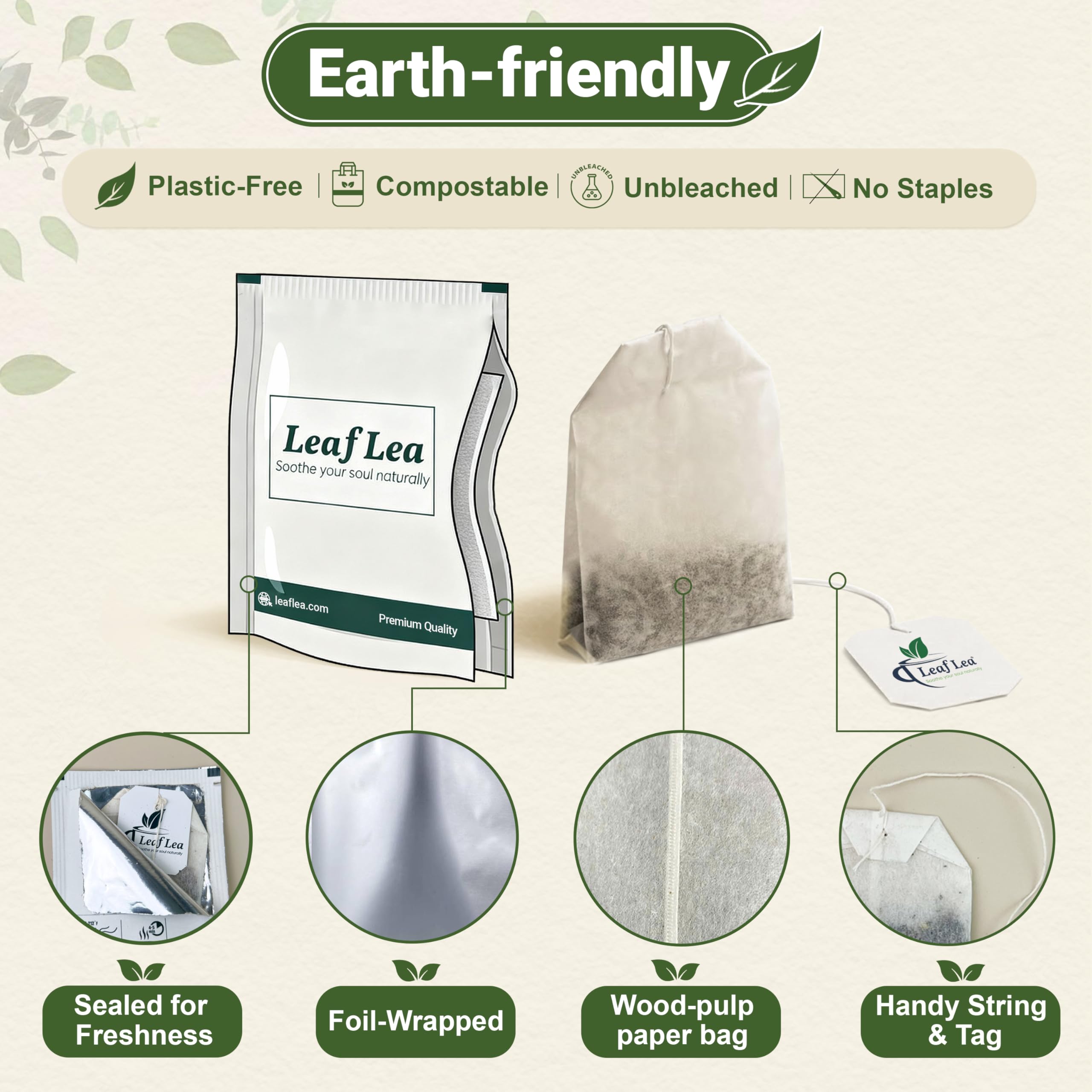 LeafLea vegan natural ingredients ensure a pure plant-based experience.