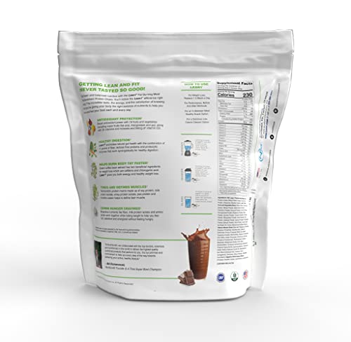 LEAN1 Chocolate shake in a glass ready for a post-workout snack.
